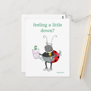 Ladybug krijgen goed Briefkaart