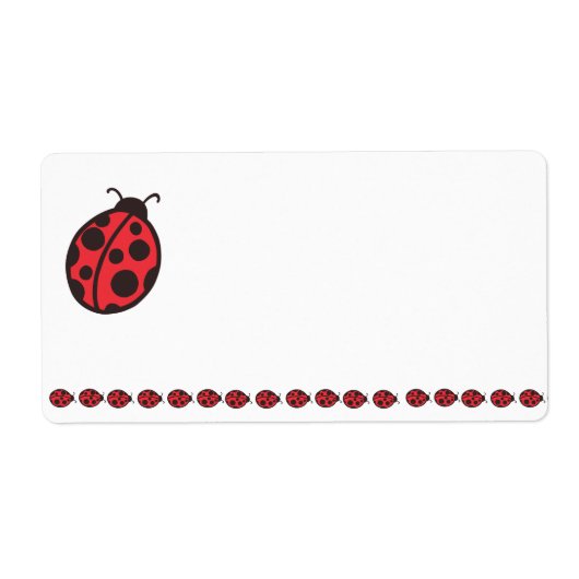 Ladybug-label Etiket (Voorkant)