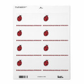 Ladybug-label Etiket (Full Sheet)