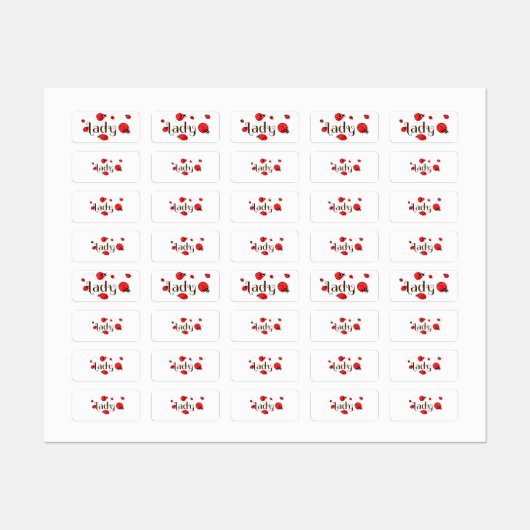 Ladybug Labels (Vel)