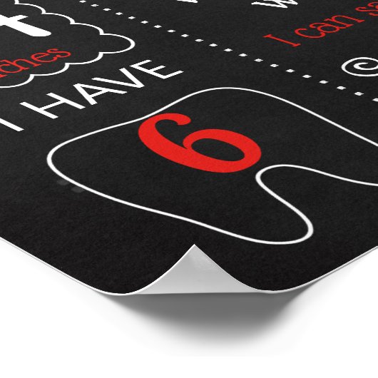 Ladybug Lady Bug Birthday Party-chalkboard Poster (Hoek)