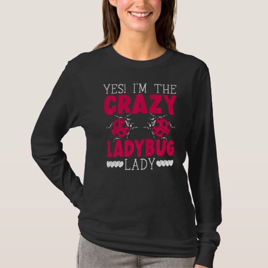 Ladybug Lady Bugs Entomology Insect Catching Bug H T-shirt (Voorkant)