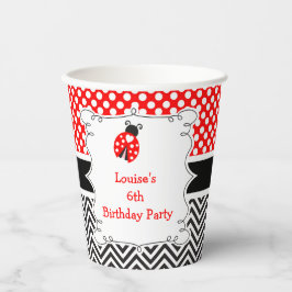 Ladybug Ladybird Birthday Party Papieren Bekers
