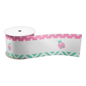 Ladybug Ladybird Birthday Party Satijnen Lint (Spoel)