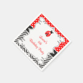 Ladybug Ladybird Birthday Party Servet (Hoek)