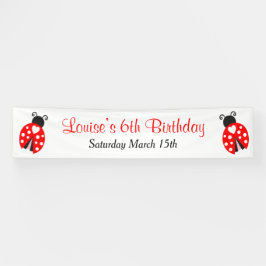Ladybug Ladybird Birthday Party Spandoek