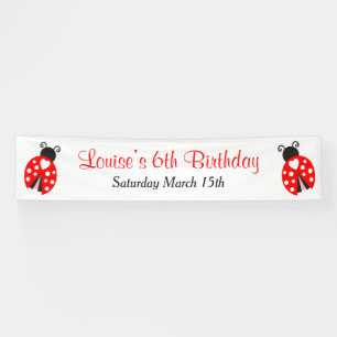 Ladybug Ladybird Birthday Party Spandoek