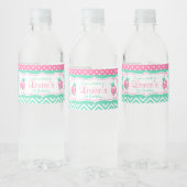 Ladybug Ladybird Birthday Party Waterfles Etiket (Flessen)