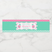 Ladybug Ladybird Birthday Party Waterfles Etiket (Enkel label)