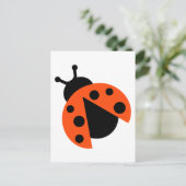 Ladybug ladybird briefkaart (Staand voorkant)