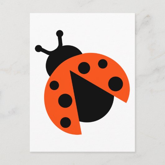 Ladybug ladybird briefkaart (Voorkant)