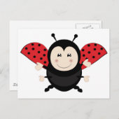 Ladybug Ladybird Briefkaart (Voorkant / Achterkant)