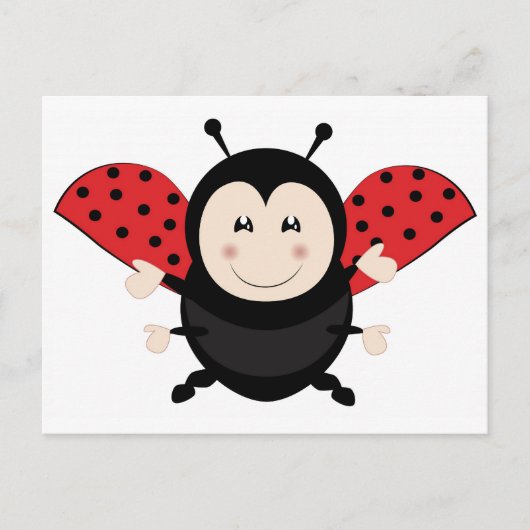 Ladybug Ladybird Briefkaart (Voorkant)