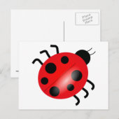 Ladybug - Ladybird Briefkaart (Voorkant / Achterkant)