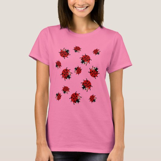 Ladybug Ladybird cascade T-shirt (Voorkant)