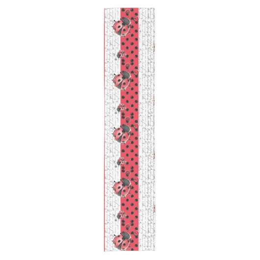 Ladybug Ladybird design Korte Tafelloper (Voorkant)