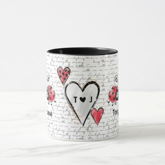 Ladybug Ladybird design Mok (Midden)