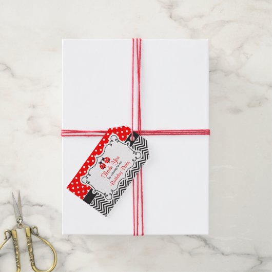 Ladybug Ladybird Gift Label Cadeaulabel (Met Touw)