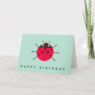Ladybug / Ladybird Happy Birthday Kaart