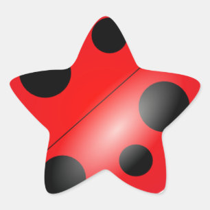 Ladybug - Ladybird Ster Sticker