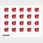 Ladybug - Ladybird Vierkante Sticker (Vel)