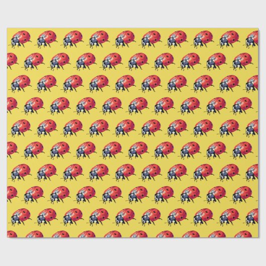 Ladybug, Ladybugs Pattern Wrapping Paper Cadeaupapier (Vlak)