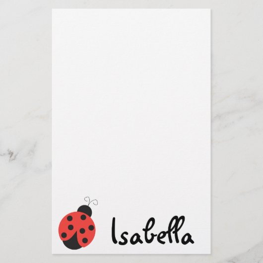 Ladybug-laptopblok Briefpapier (Voorkant)