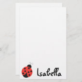 Ladybug-laptopblok Briefpapier (Voorkant / Achterkant)
