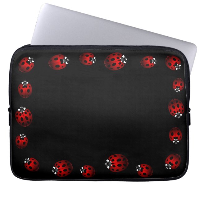 Ladybug laptophoes Ladybird Tablet Hoesjes Laptop Sleeve (Voorkant)