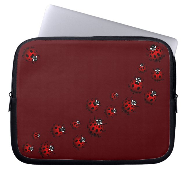 Ladybug laptophoes Ladybird Tablet Hoesjes Laptop Sleeve (Voorkant)