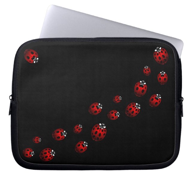 Ladybug laptophoes Ladybird Tablet Hoesjes Laptop Sleeve (Voorkant)