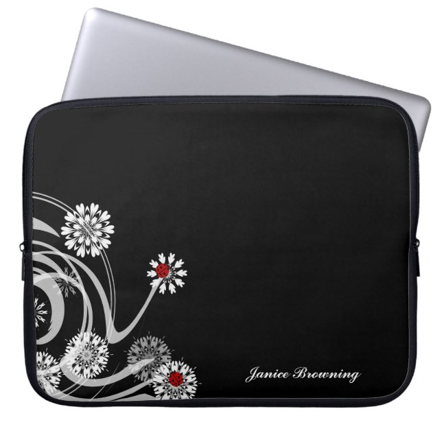 Ladybug laptophoes laptop sleeve (Voorkant)