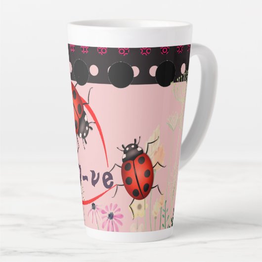 Ladybug Latte Love Latte Mok (Rechterhoek)