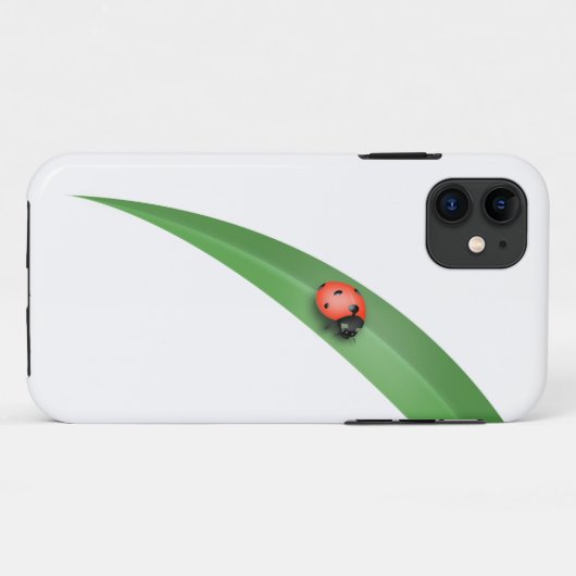 Ladybug Leaf Case-Mate iPhone Case (Achterkant (horizontaal))
