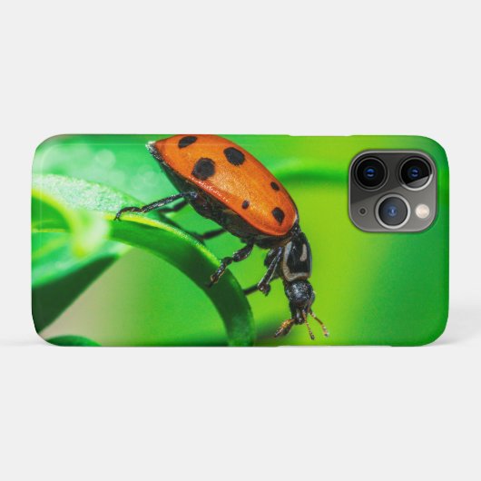 Ladybug Leaf Case-Mate iPhone Case (Achterkant (horizontaal))