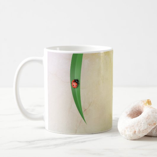 Ladybug Leaf Koffiemok (Met donut)