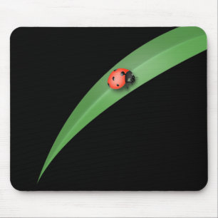 Ladybug Leaf Muismat