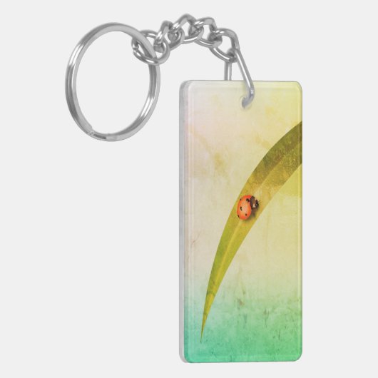 Ladybug Leaf Sleutelhanger (Voorkant Links)