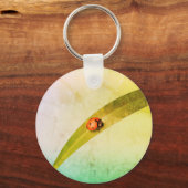 Ladybug Leaf Sleutelhanger (Voorkant)