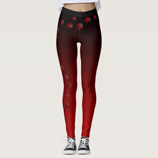 Ladybug Leggings Ladybird Insect Leggings (Voorkant)
