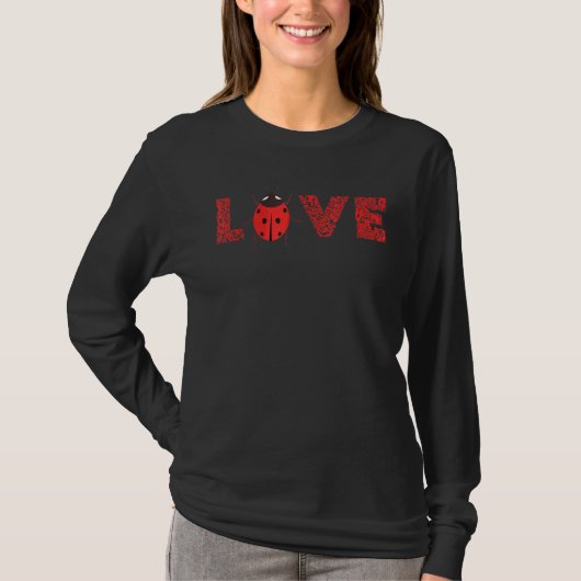 Ladybug Leopard Entomology Ladybug Bug Love T-shirt (Voorkant)