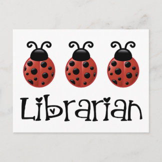 Ladybug Librarian Gift Briefkaart