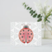 ladybug-liefde briefkaart (Staand voorkant)