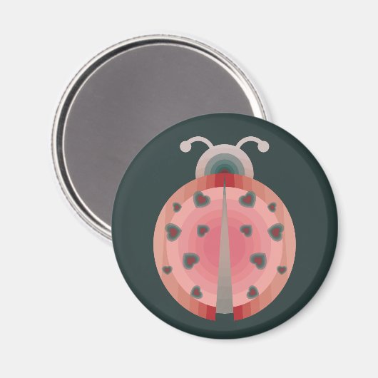 ladybug-liefde magneet (Voorkant / Achterkant)