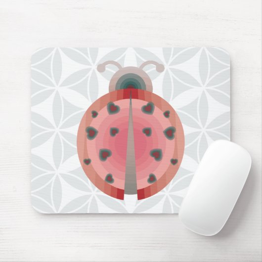 ladybug-liefde muismat (Met muis)