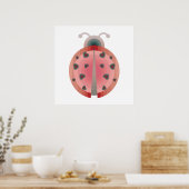 ladybug-liefde poster (Keuken)