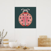 ladybug-liefde poster (Keuken)