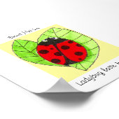  Ladybug-liefde voor altijd poster (Hoek)