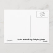 Ladybug Life Cycle Briefkaart - Paars (Achterkant)
