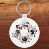 Ladybug Life Cycle Sleutelhanger - Roze (Voorkant)